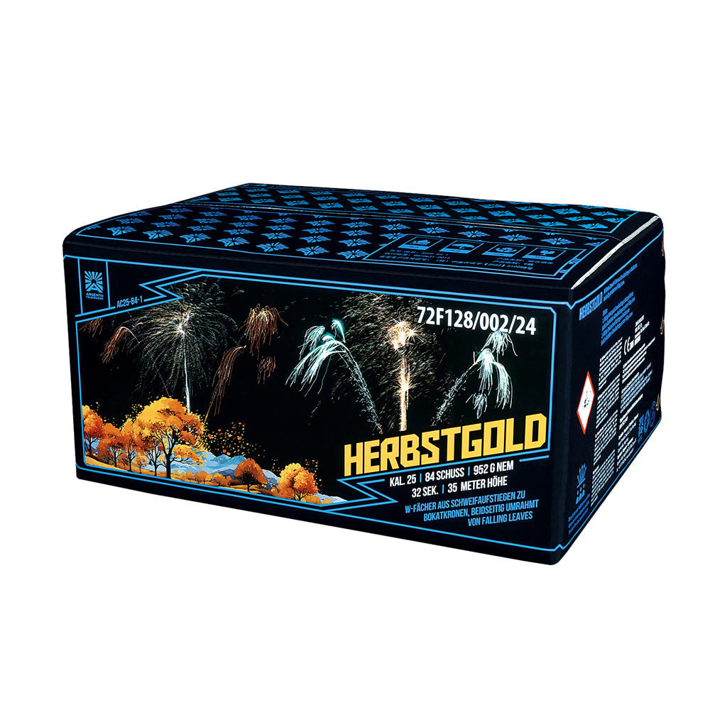 Argento Herbstgold 84 Schuss Feuerwerks-Verbund-Batterie