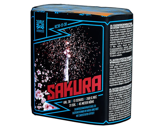 Argento Sakura 13 Schuss Feuerwerksbatterie