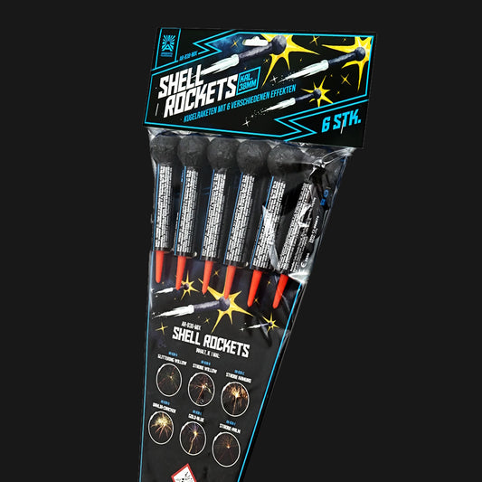 Argento Shellrockets Cal. 38mm – 6er Kugelraketen-Set (F2)