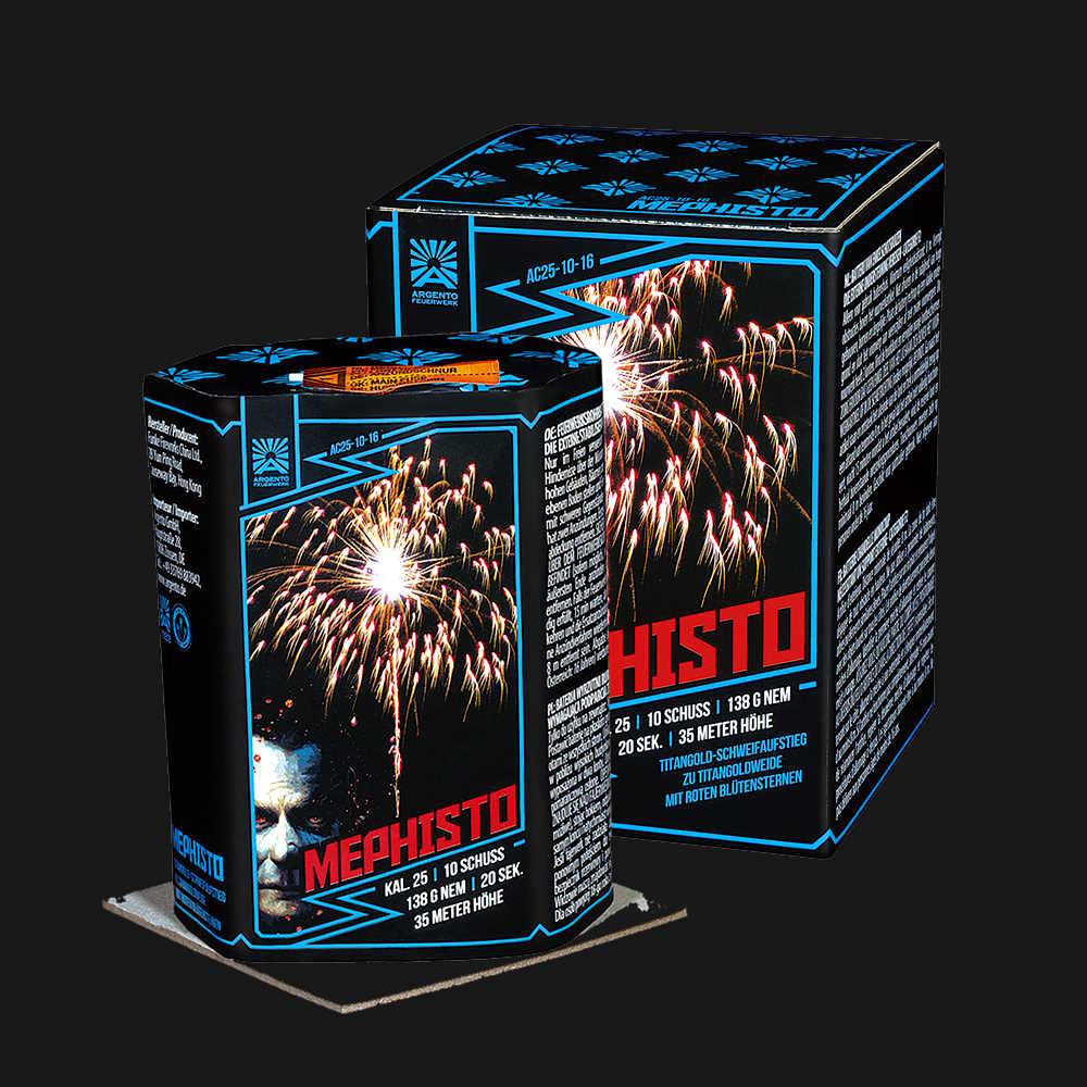 Argento Mephisto Feuerwerksbatterie