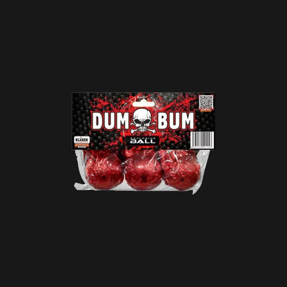DumBum Explosive Balls von Klasek – Packung mit 3 schweren Bodenwirbeln (30g NEM) mit Pfeifton und hartem DumBum-Knall